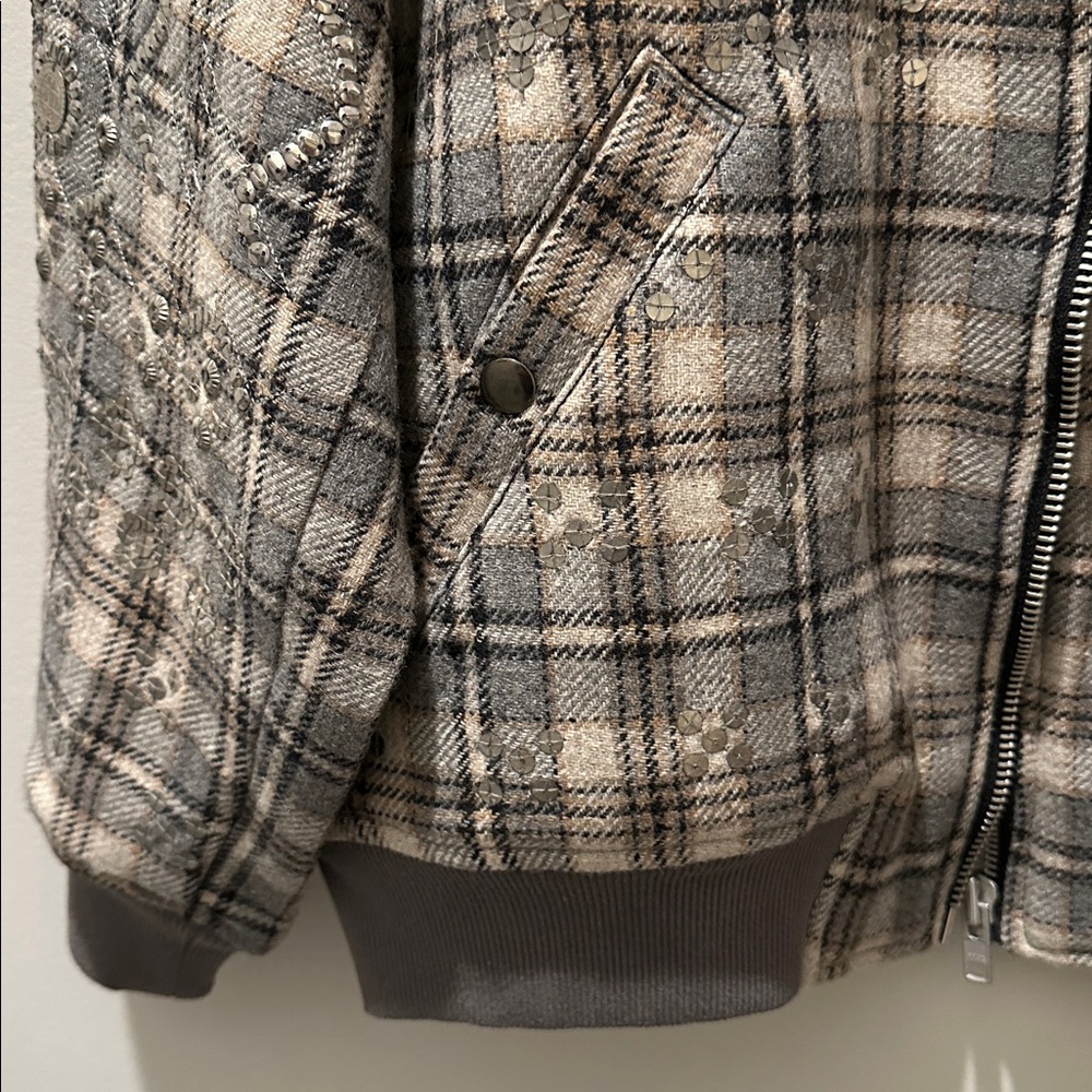 Free People Louie Embellished Bomber Jacket - Picture 10 of 12
